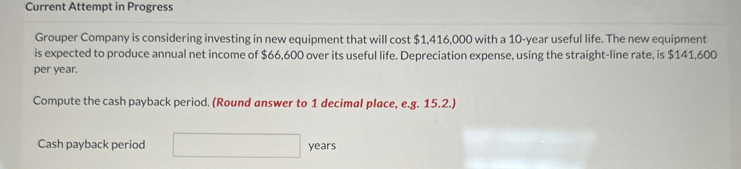 Current Attempt in Progress Grouper Company is