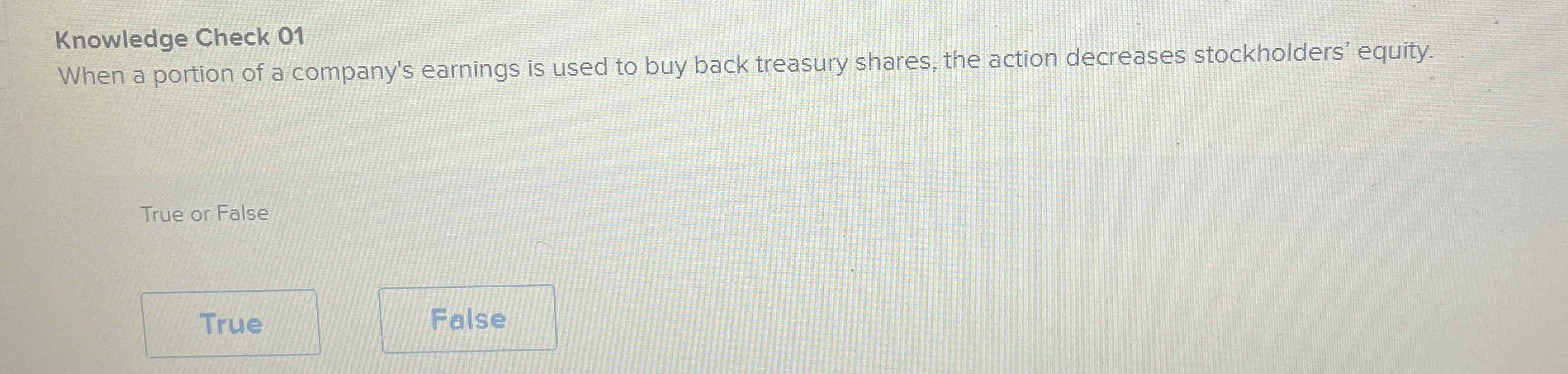 Knowledge Check 0 1 When a portion of a company's