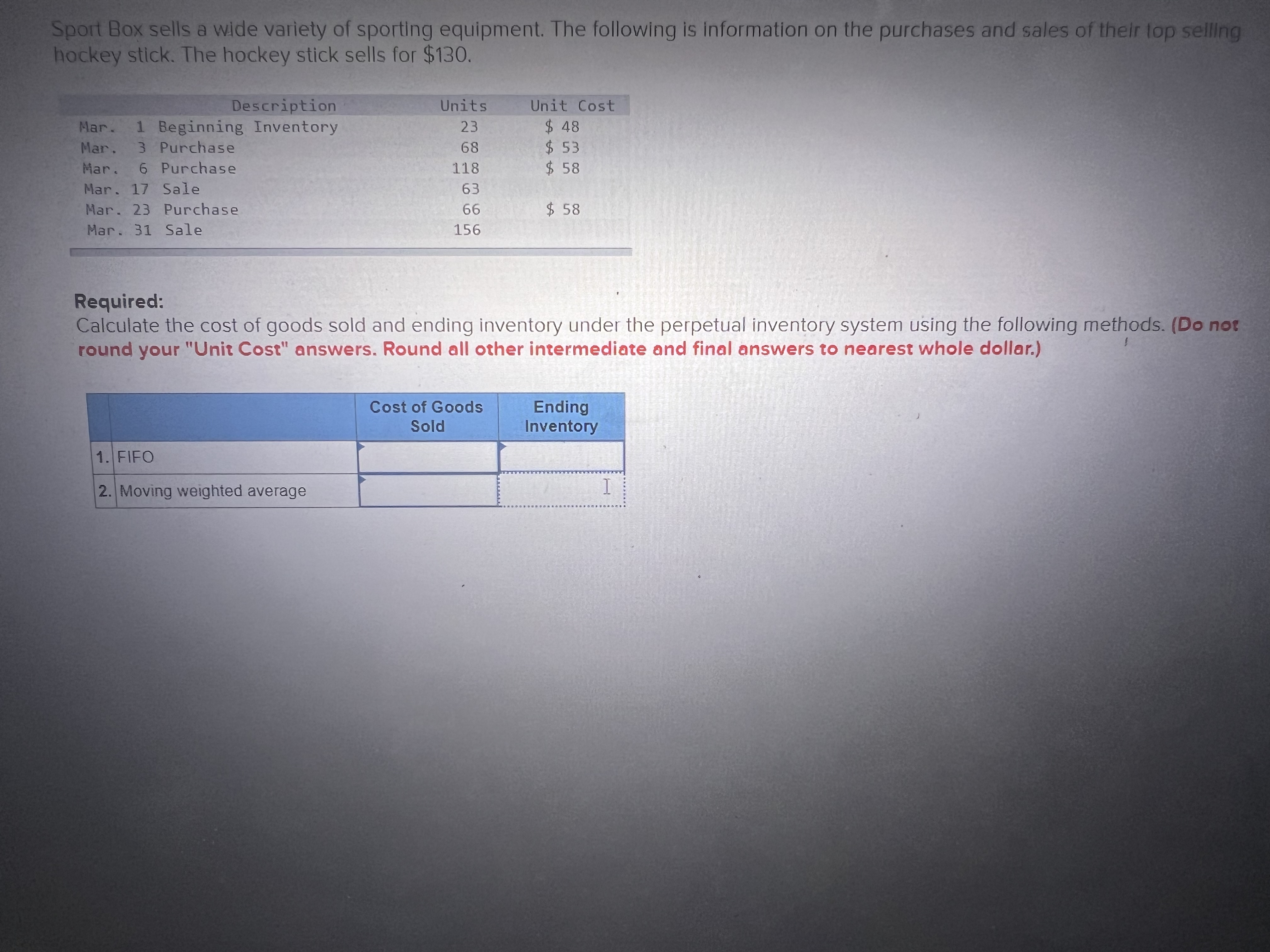 Sport Box sells a wide variety of sporting