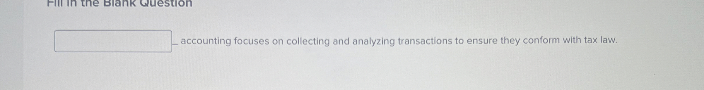 accounting focuses on collecting and analyzing
