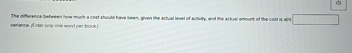 The difference between how much a cost should