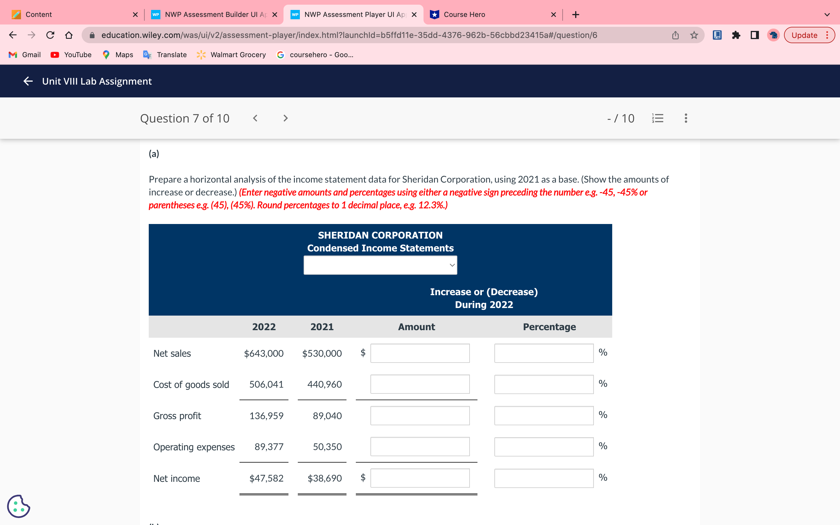 Content X WP NWP Assessment Builder UI Ar X WP