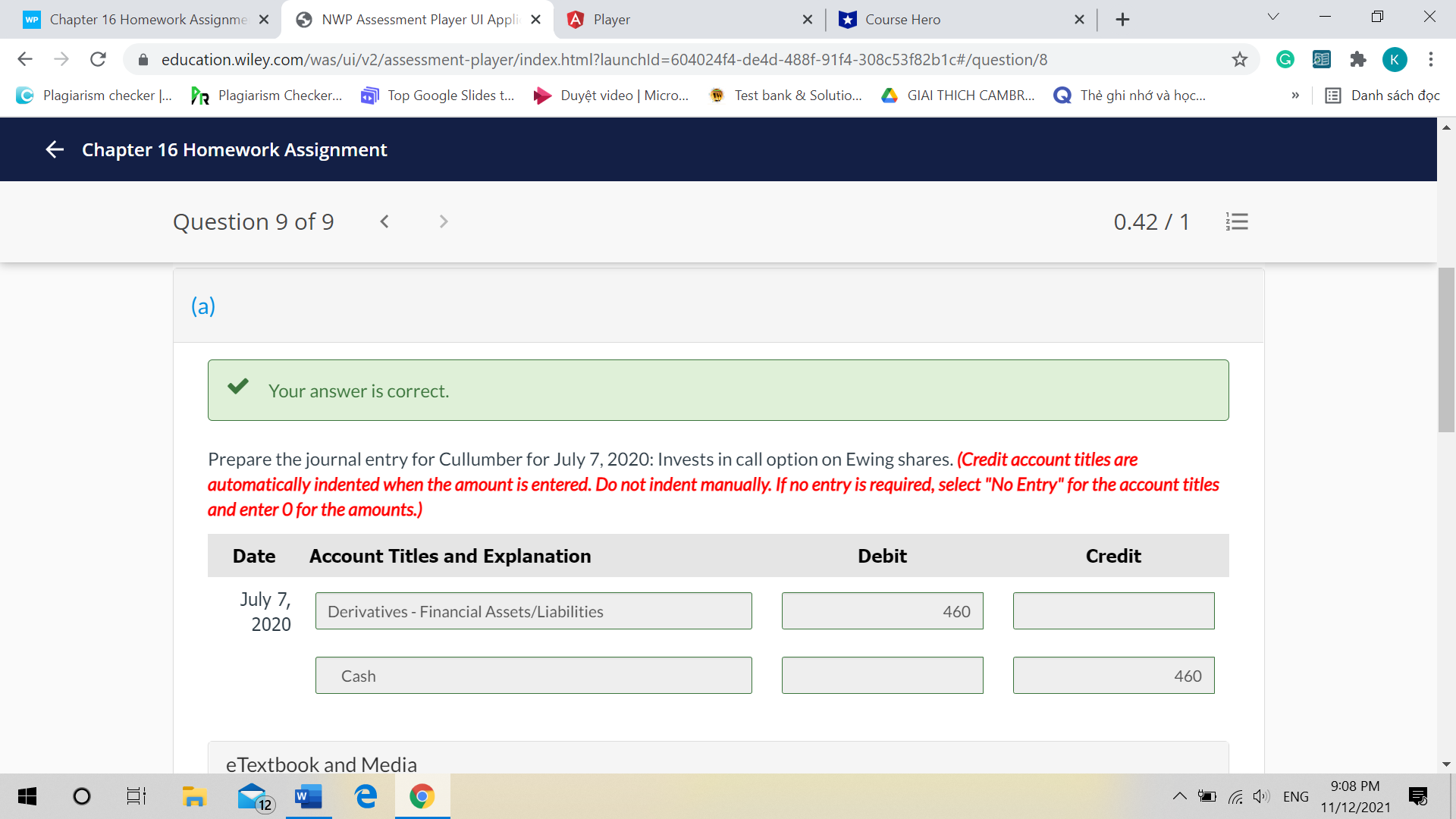 WP Chapter 16 Homework Assignme NWP Assessment