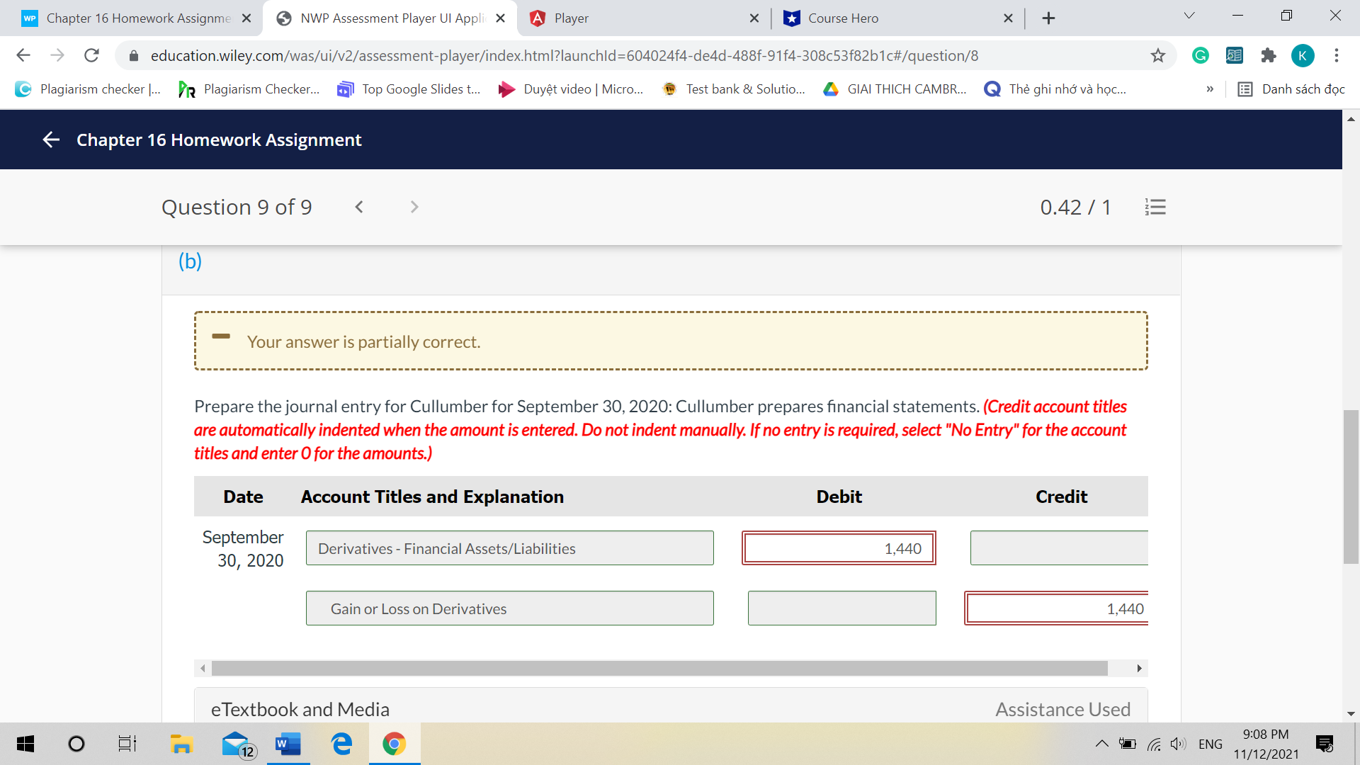 WP Chapter 16 Homework Assignme NWP Assessment