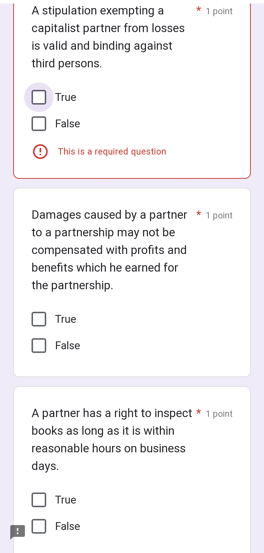 A stipulation exempting a * 1 point capitalist
