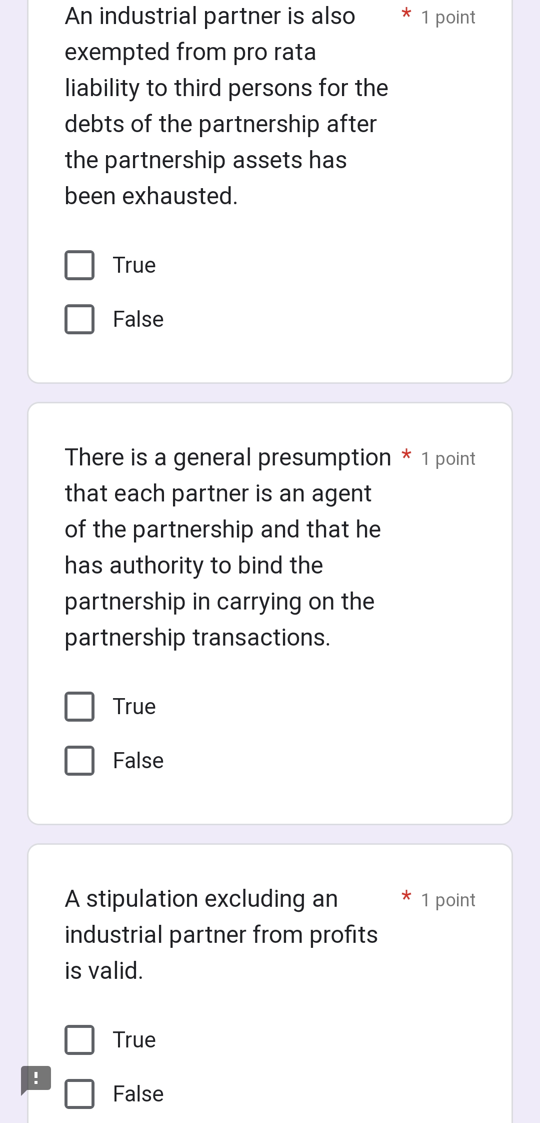 A stipulation exempting a * 1 point capitalist