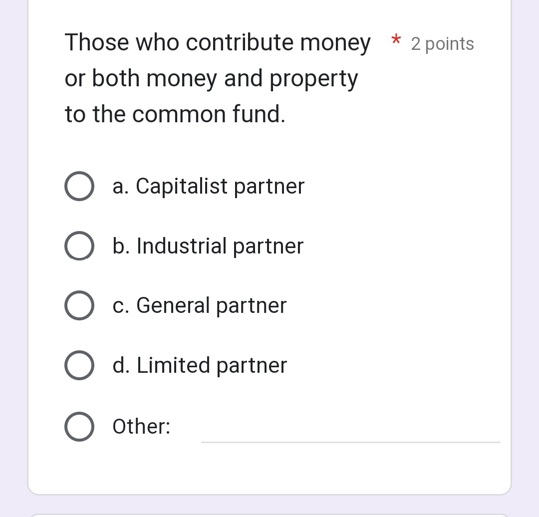 A stipulation exempting a * 1 point capitalist