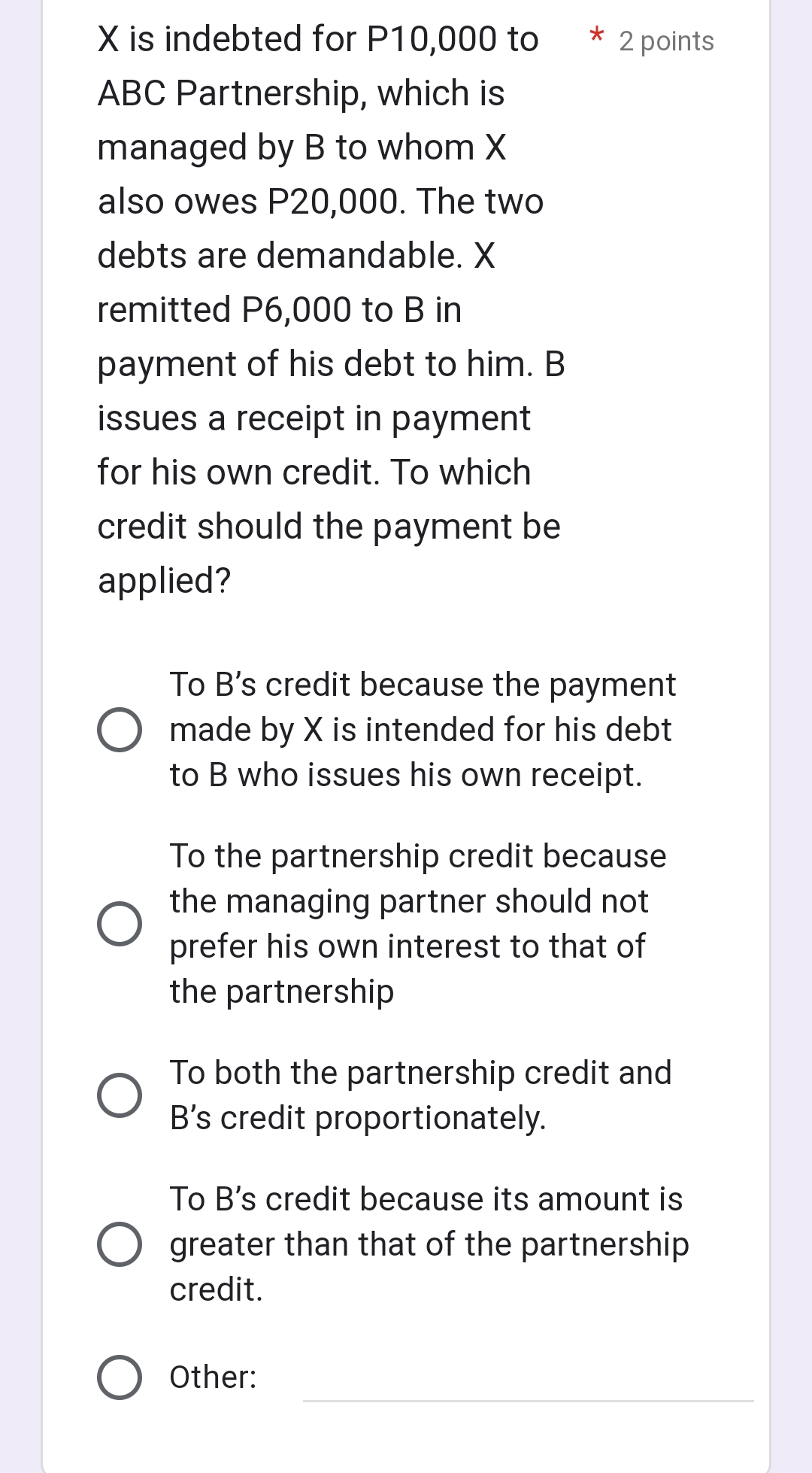 A stipulation exempting a * 1 point capitalist