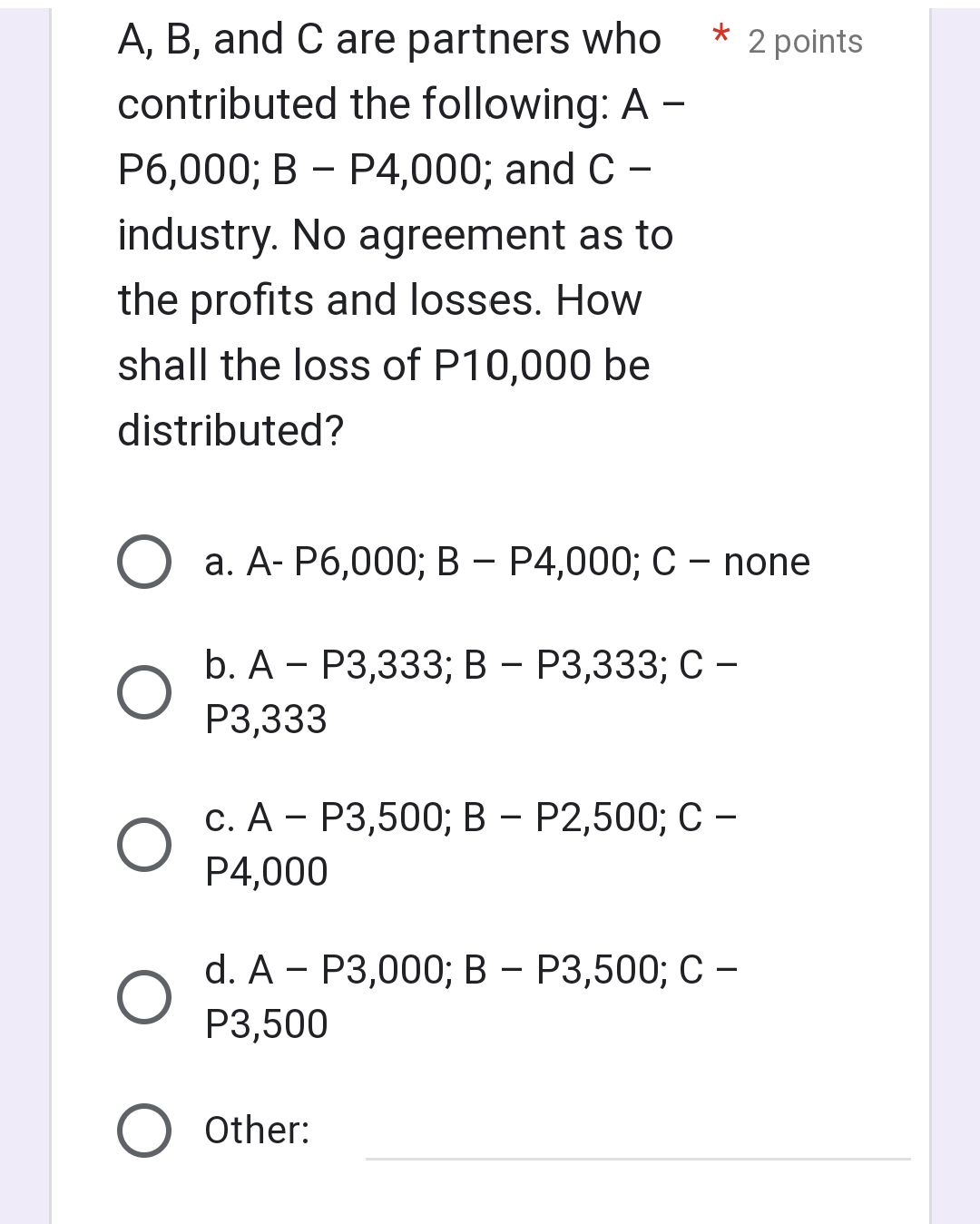 A stipulation exempting a * 1 point capitalist