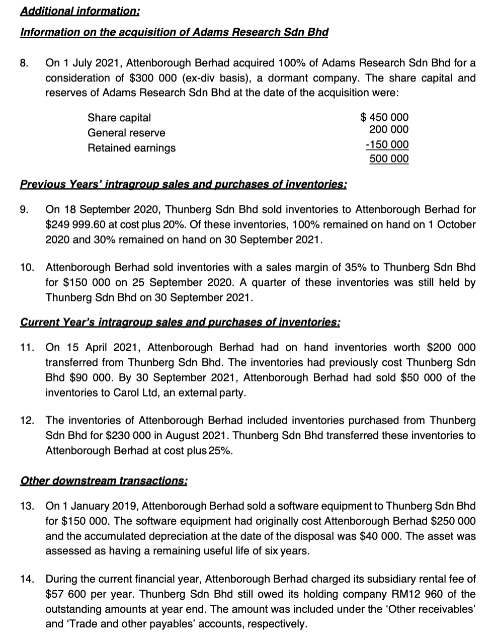 SECTION A (178 marks) Part 1: Case Study -
