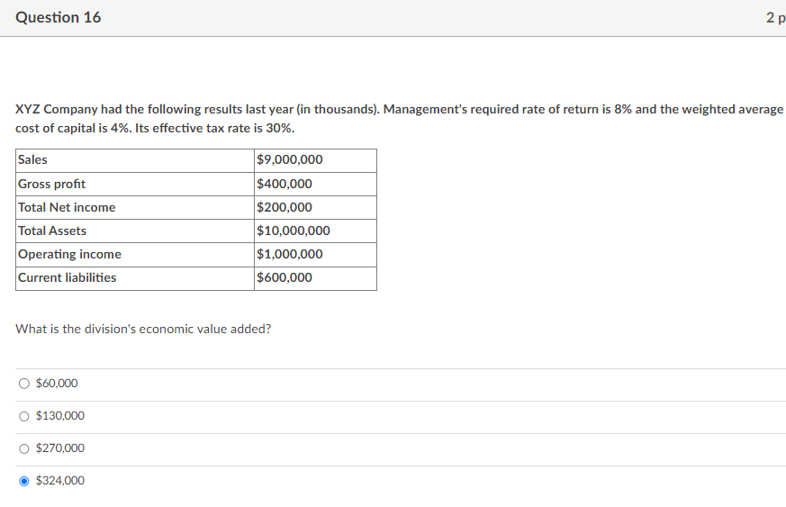 PLEASE SOLVE Question 3 2 pts Whitewater's