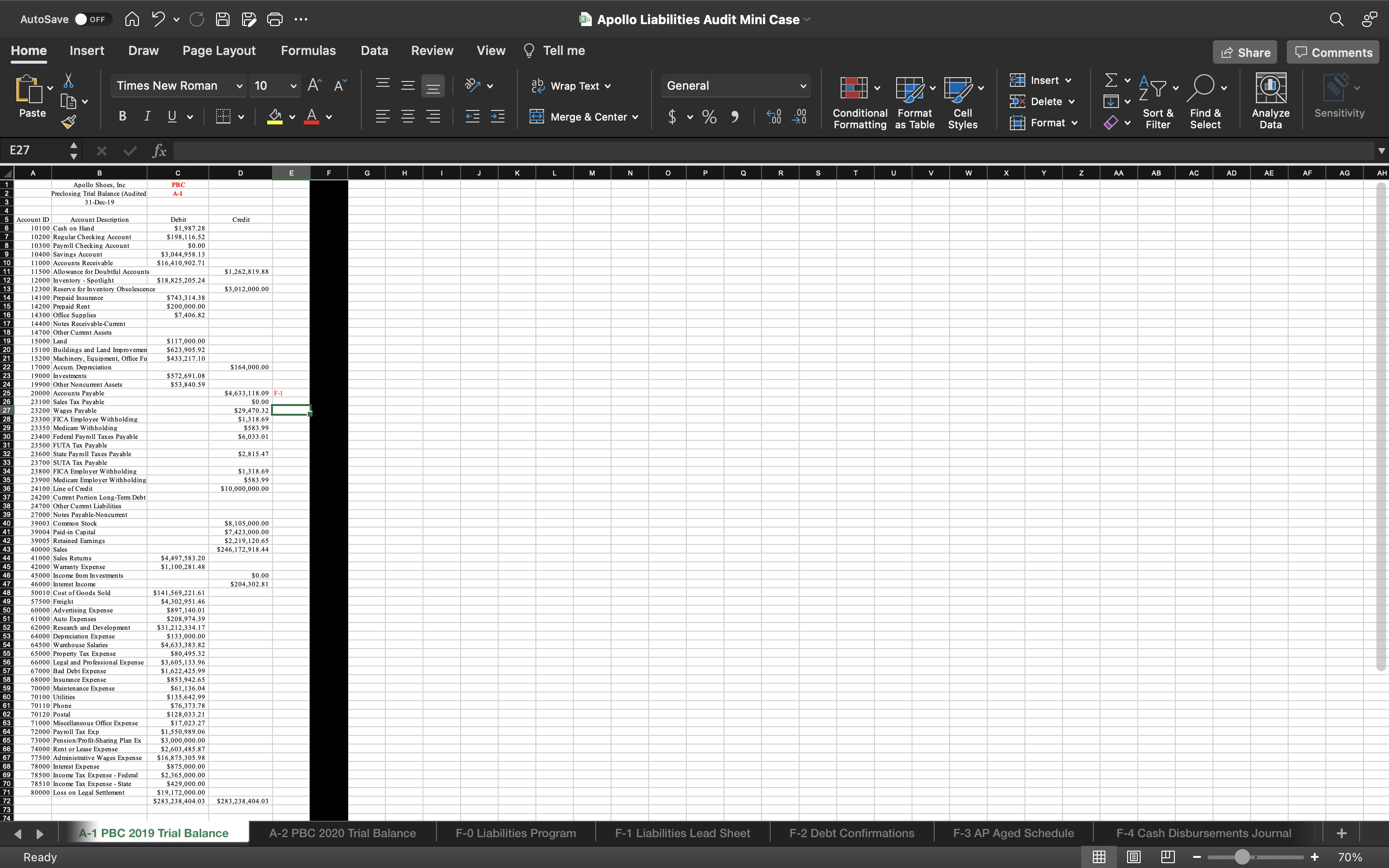 Excel File Edit View Insert Format Tools Data