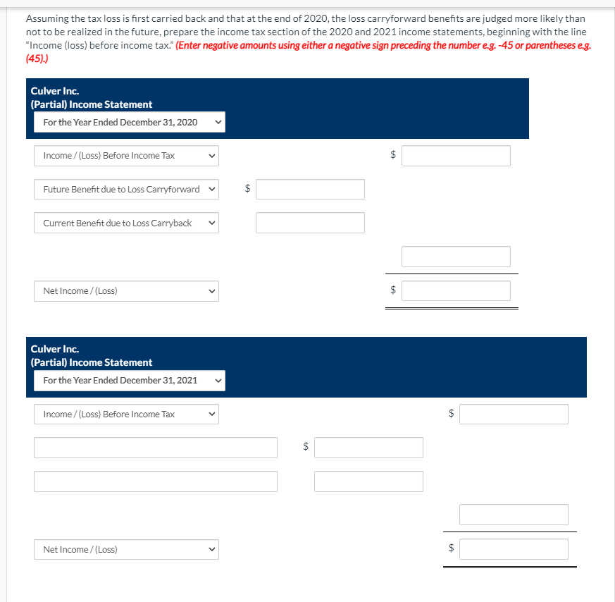 Current Attempt in Progress Culver Inc. reports