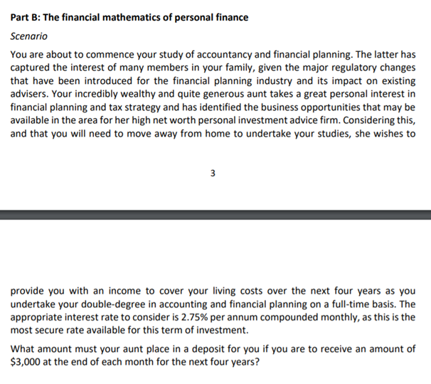 Personal Finance Assessment 1 Mini Case Mini case