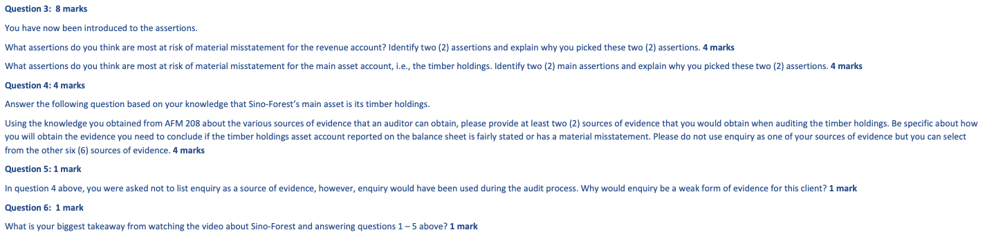 Question 3: 8 marks You have now been introduced