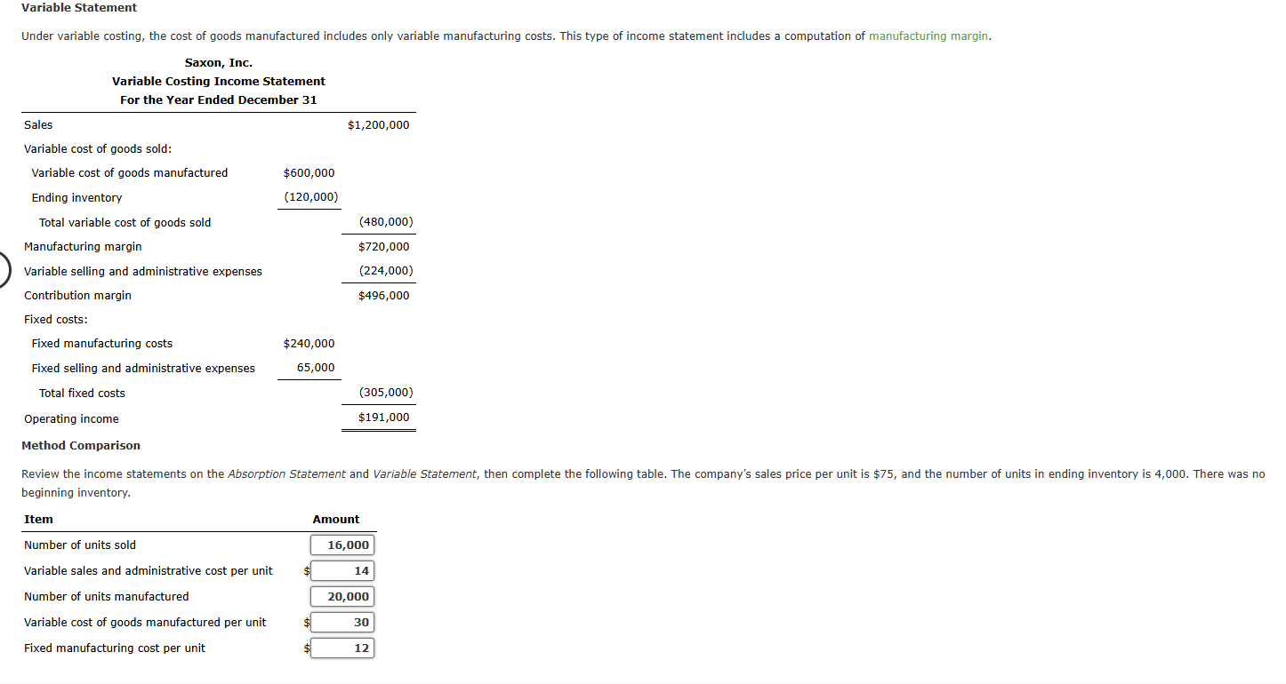 Manufacturing Decisions Whenever the units