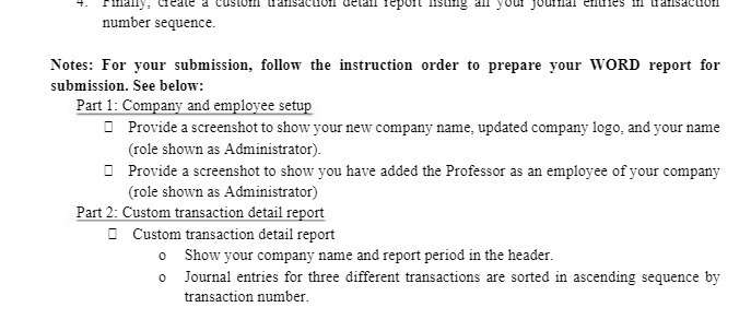 Finally, Create a custom transaction detail