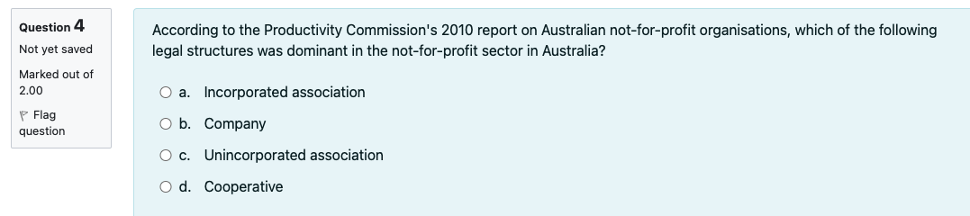 Question 4 According to the Productivity