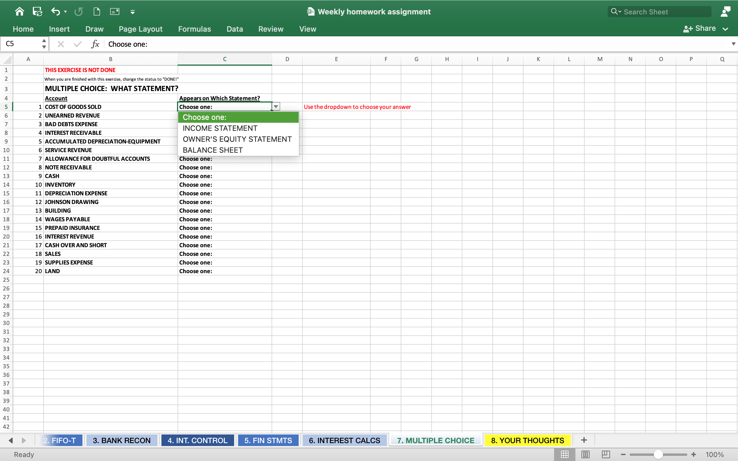 Need help with this question. 3 Weekly homework