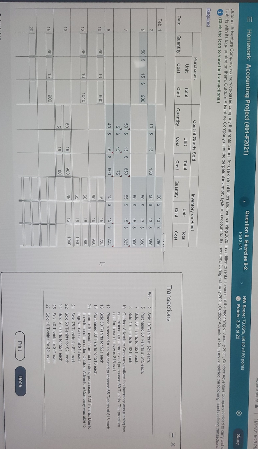 help me solve this problem thank you Homework: