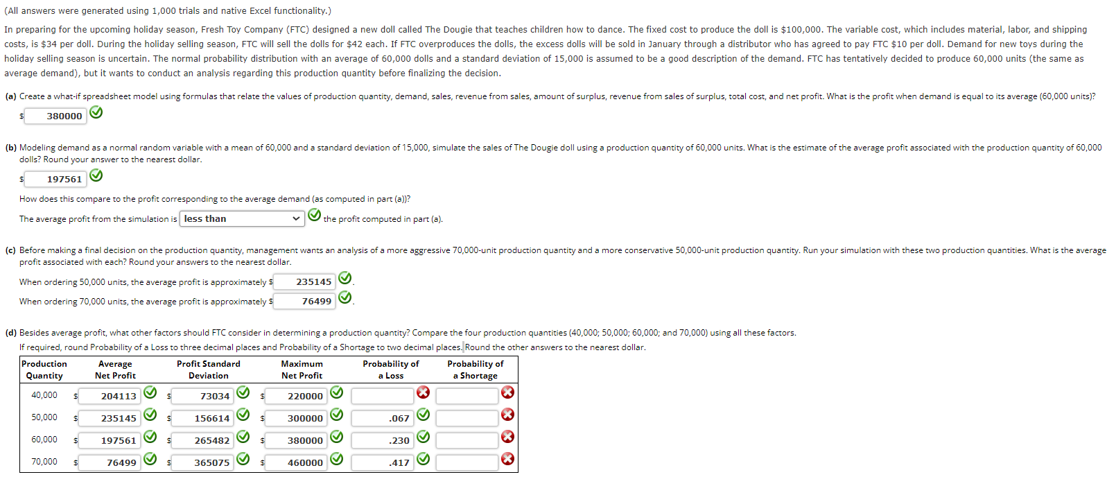 Can you please help with the blanks on part D?