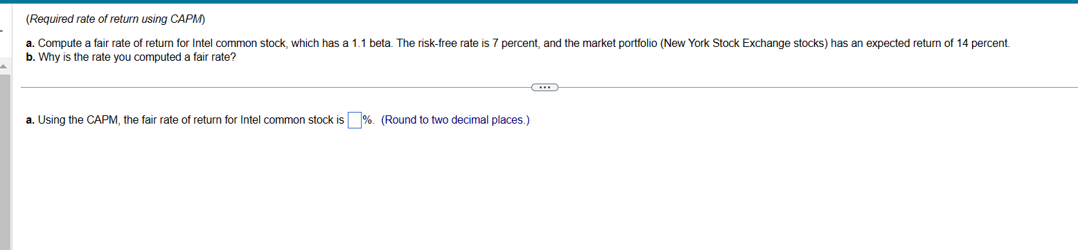 Q #1 (Expected return. standard deviation and