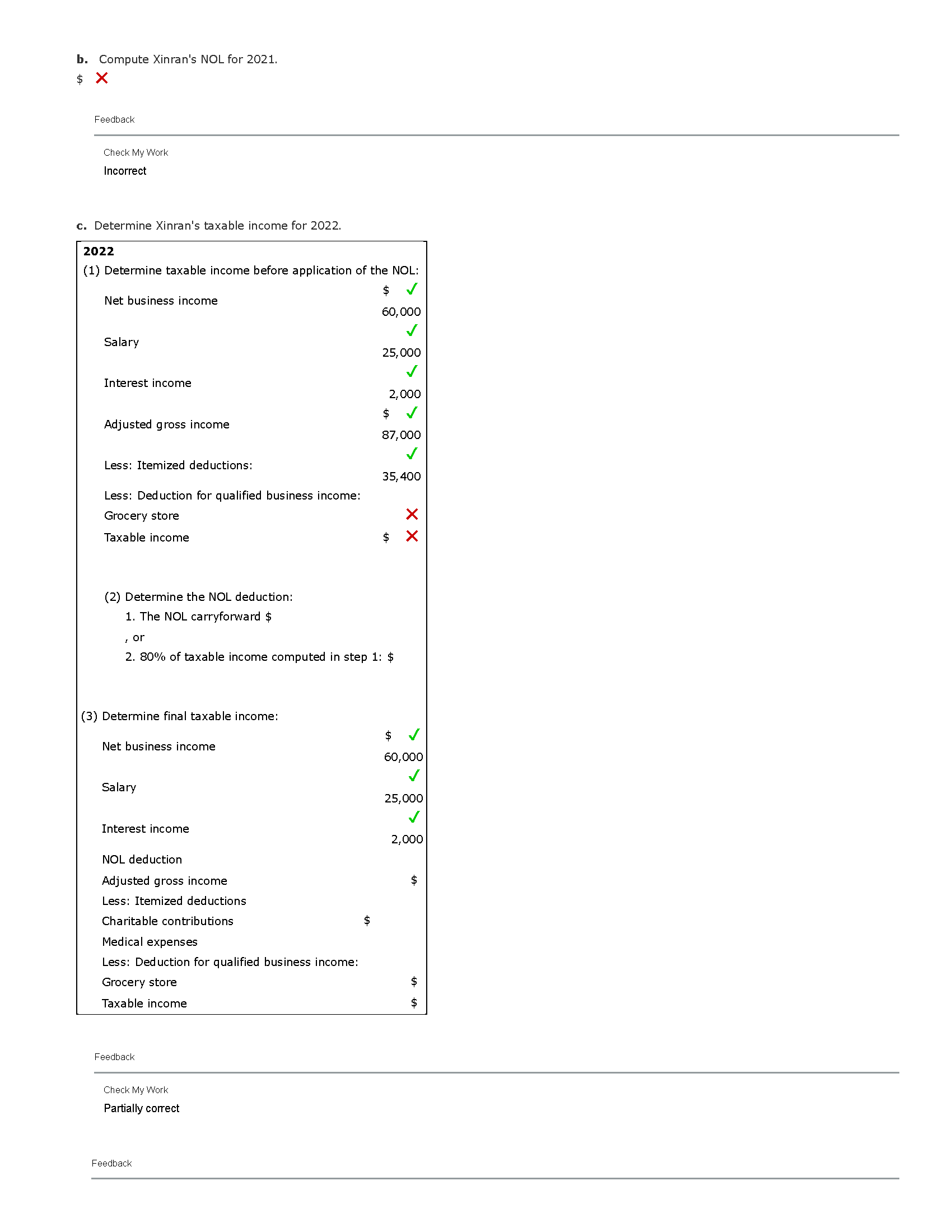 Problem 7-44 (LO. 7) Xinran, who is married and