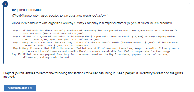 Required Information [The following Information