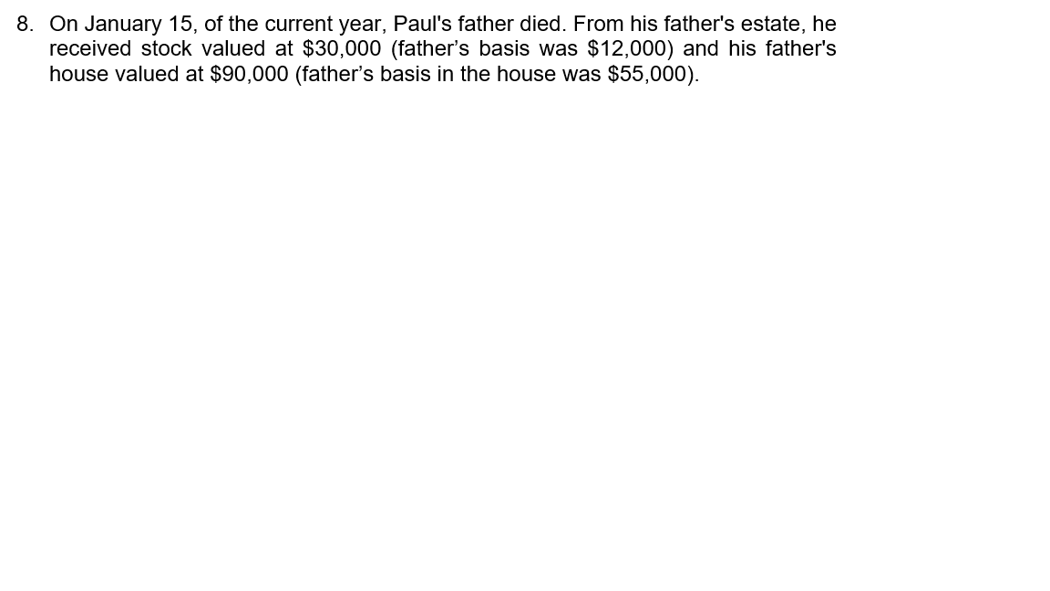 whats the schedule E rental? 15. Paul found a