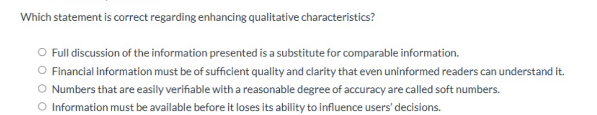 Which statement is correct regarding enhancing