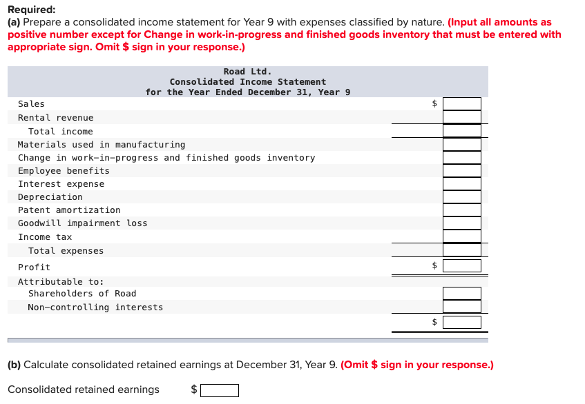 On January 2, Year 5, Road Ltd. acquired 70% of