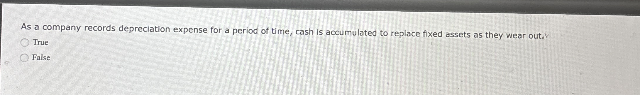 As a company records depreciation expense for a
