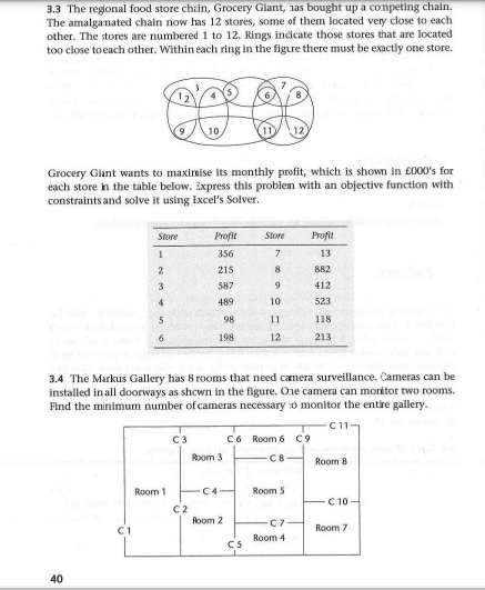Please help with both Question 3.3 and 3.4.