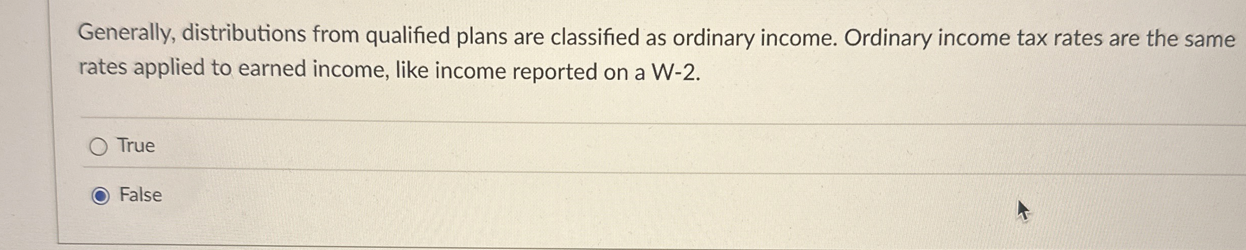 Generally, distributions from qualified plans are