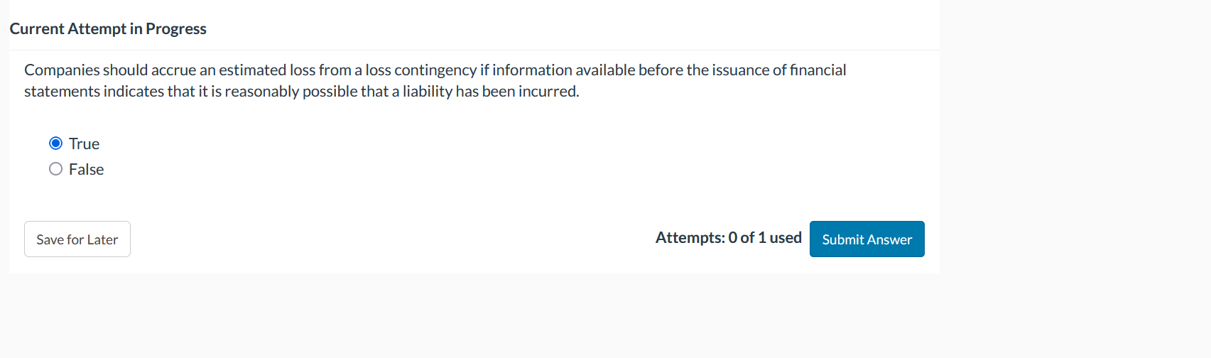 Current Attempt in Progress Companies should