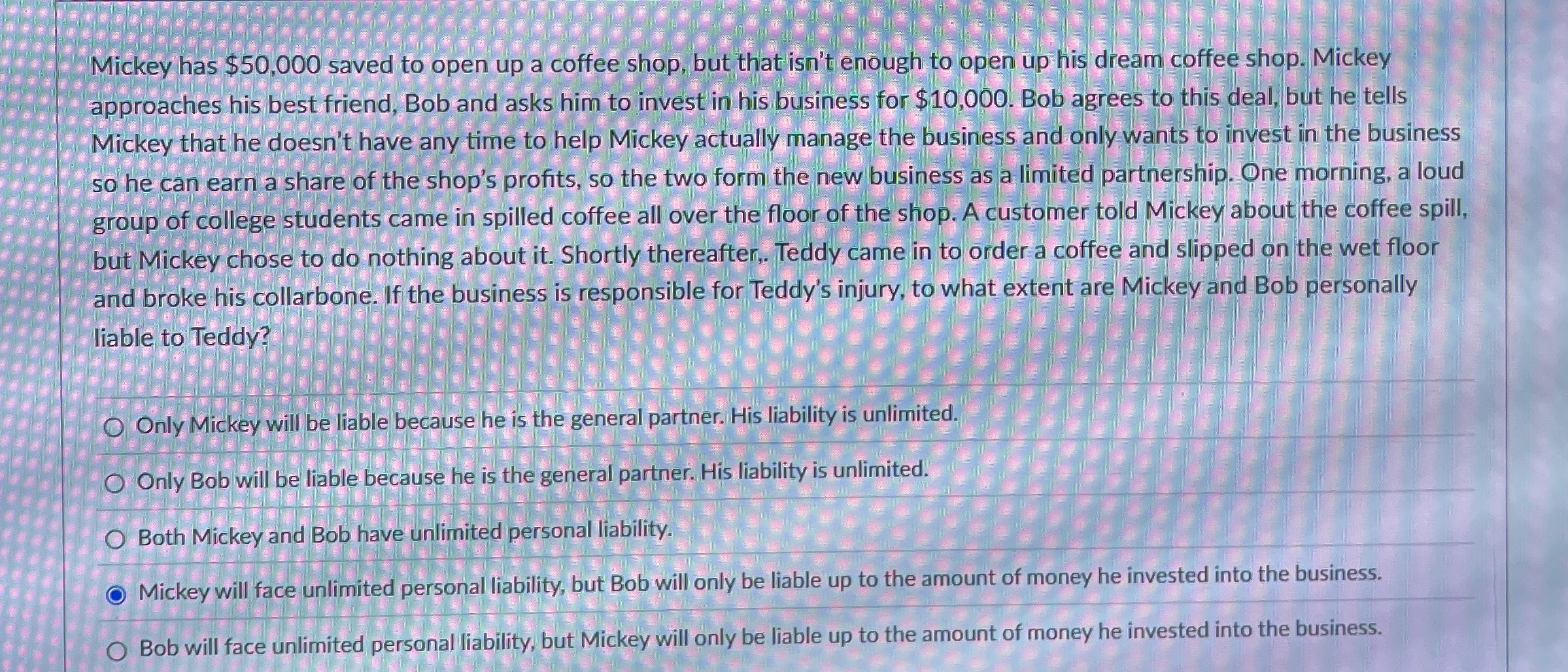 Mickey has $ 5 0 , 0 0 0 saved to open up a