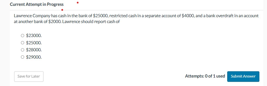 Current Attempt in Progress Lawrence Company has