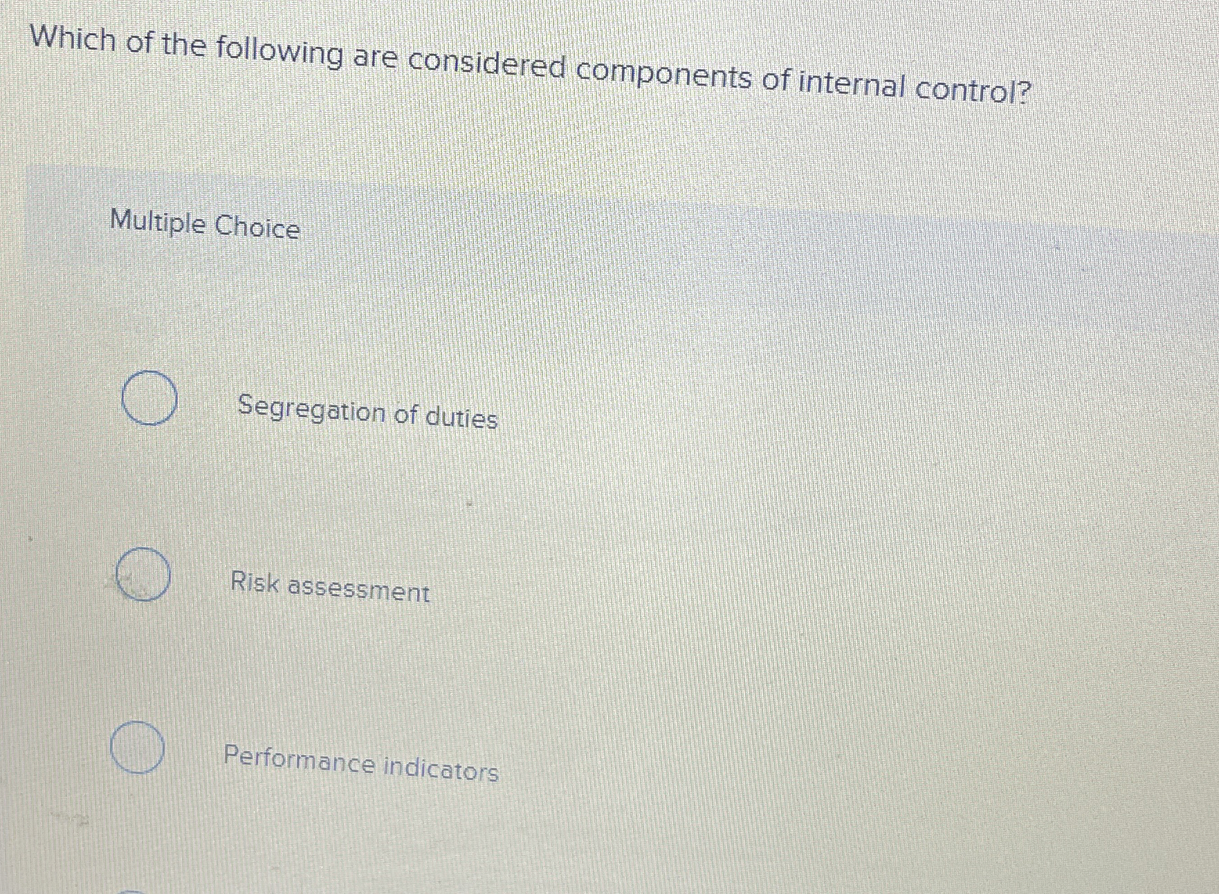 Which of the following are considered components