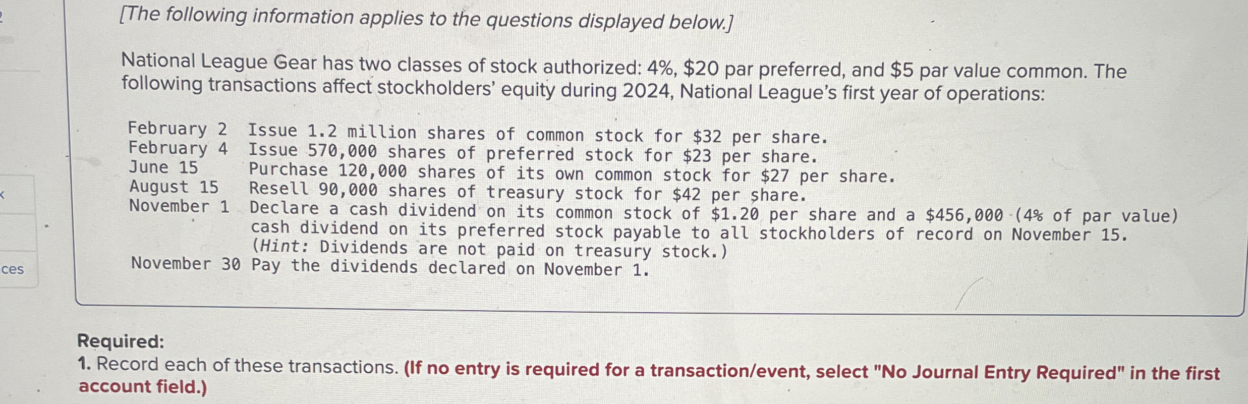 [ The following information applies to the