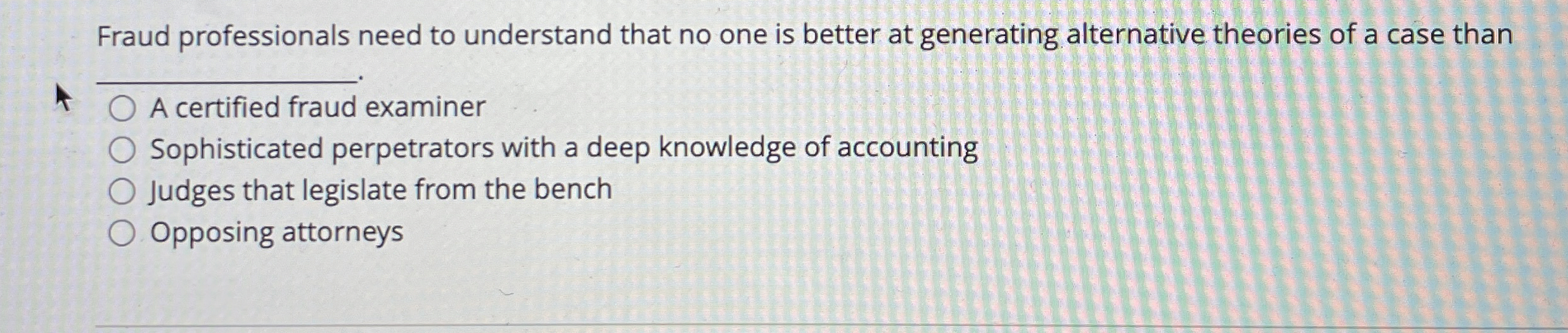 Fraud professionals need to understand that no