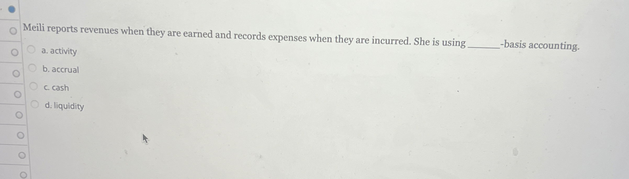 Meili reports revenues when they are earned and