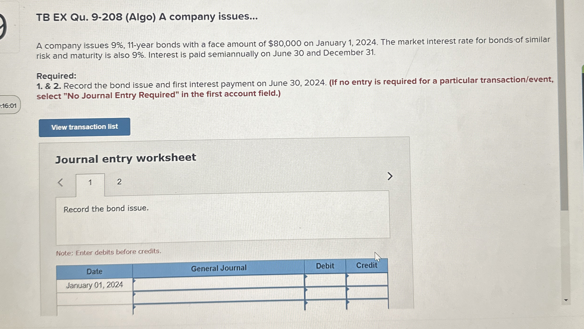 TB EX Qu . 9 - 2 0 8 ( Algo ) A company issues...