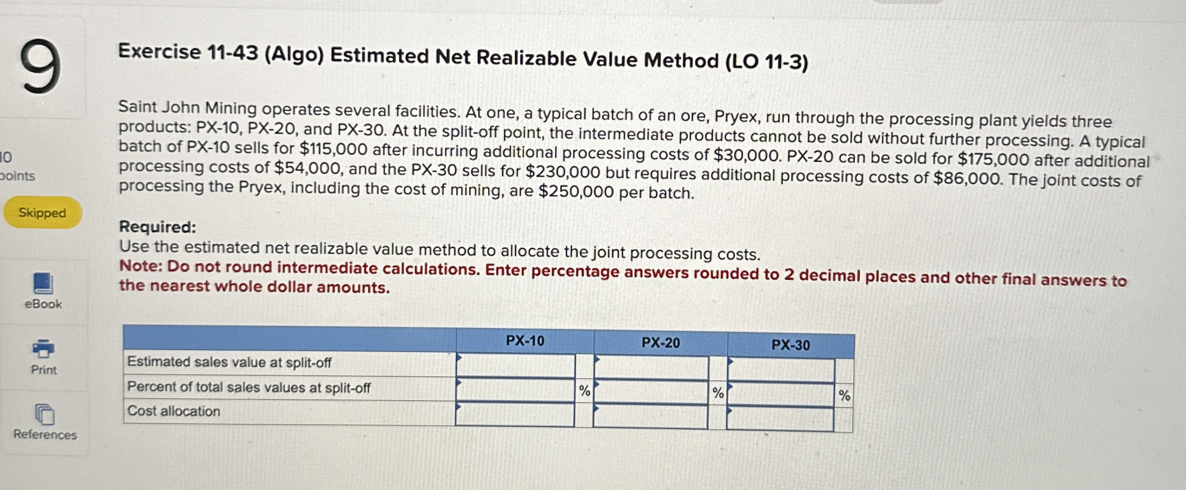 Exercise 1 1 - 4 3 ( Algo ) Estimated Net