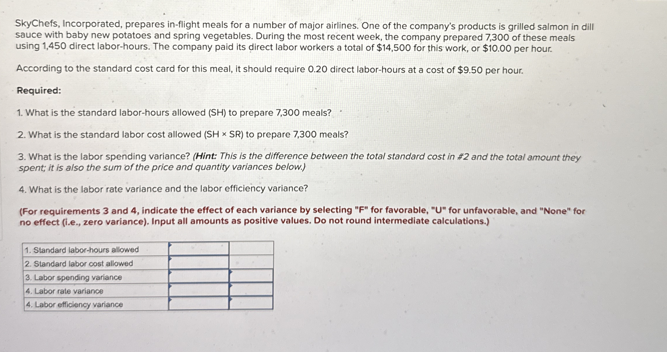 SkyChefs, Incorporated, prepares in - flight