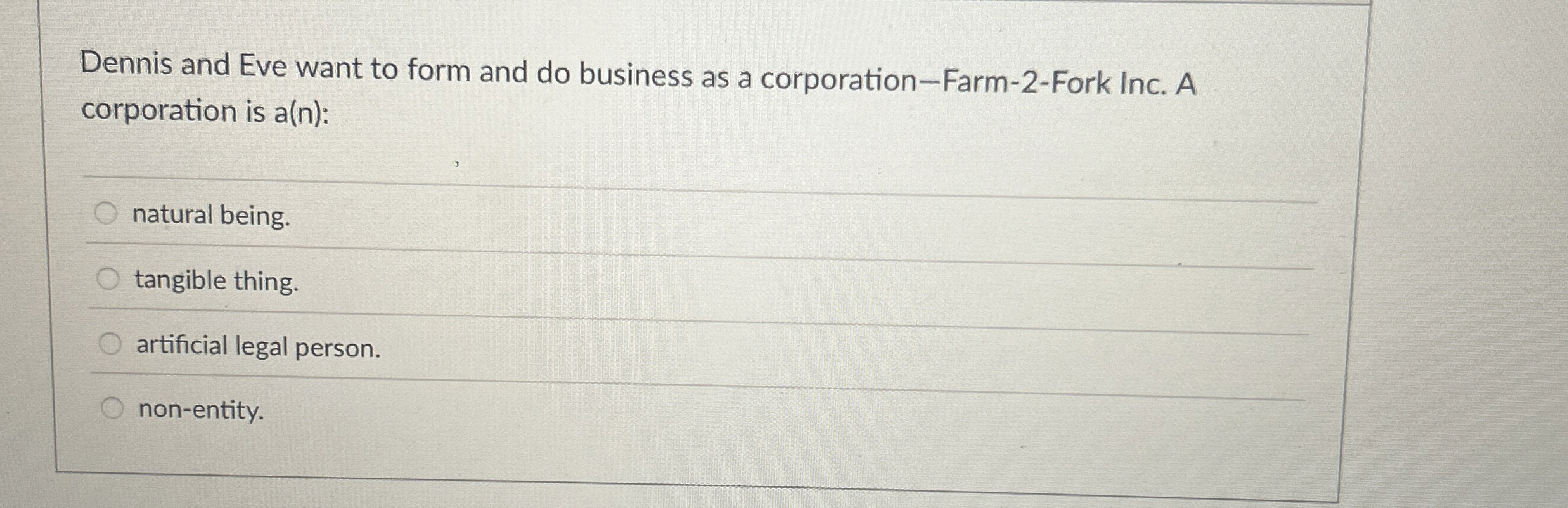 Dennis and Eve want to form and do business as a