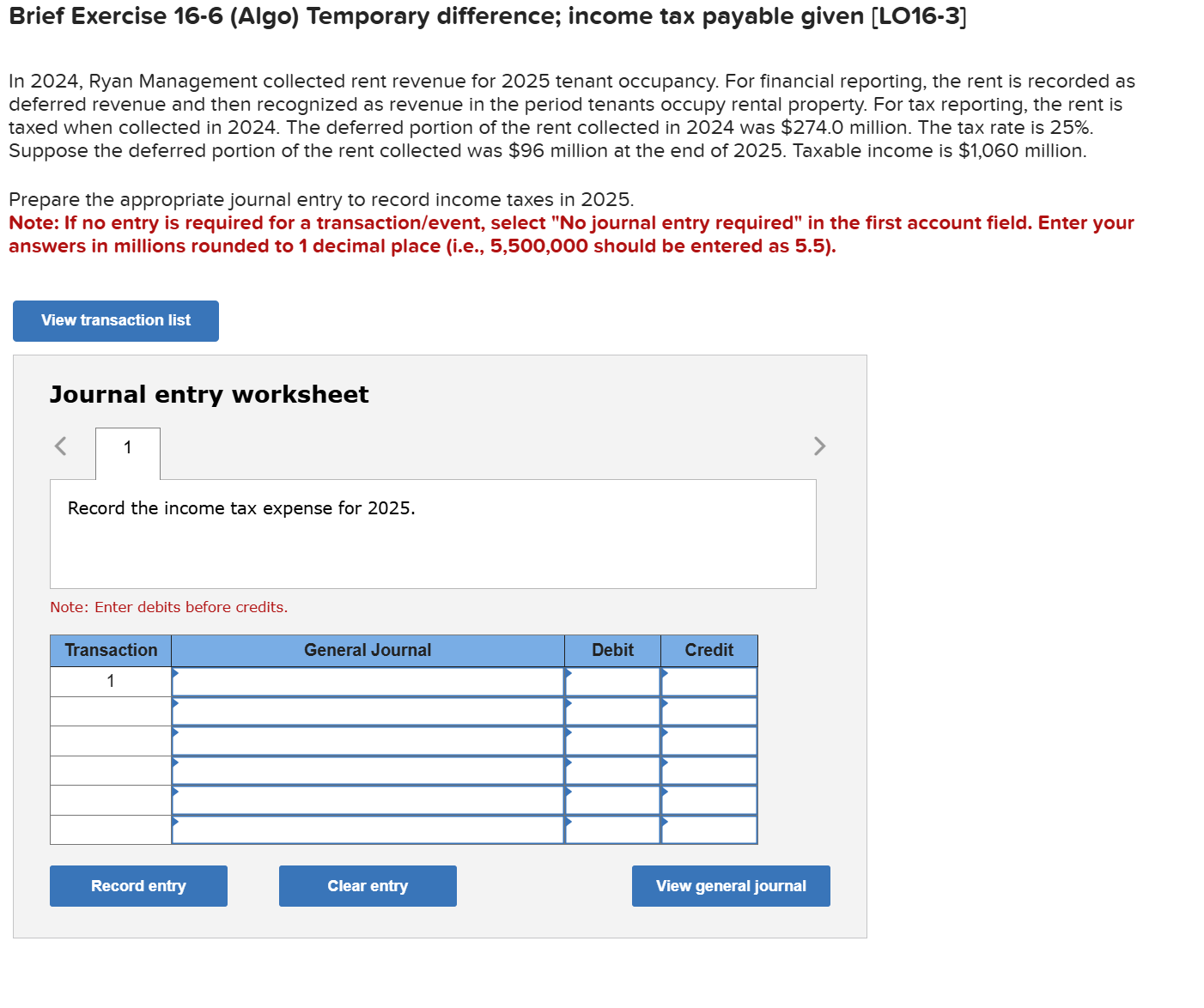 Brief Exercise 1 6 - 6 ( Algo ) Temporary