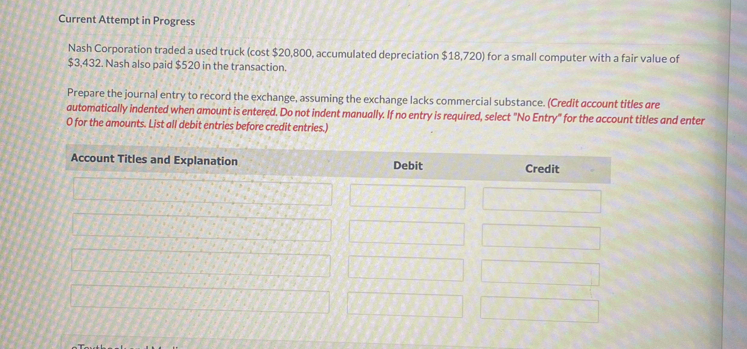 Current Attempt in Progress Nash Corporation
