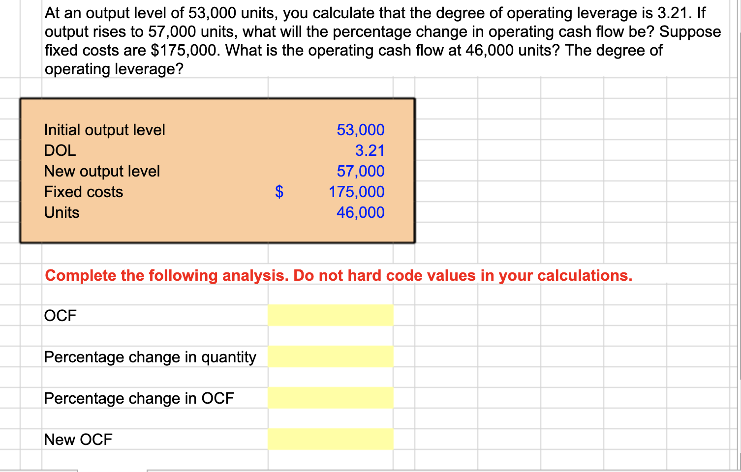 At an output level of 5 3 , 0 0 0 units, you