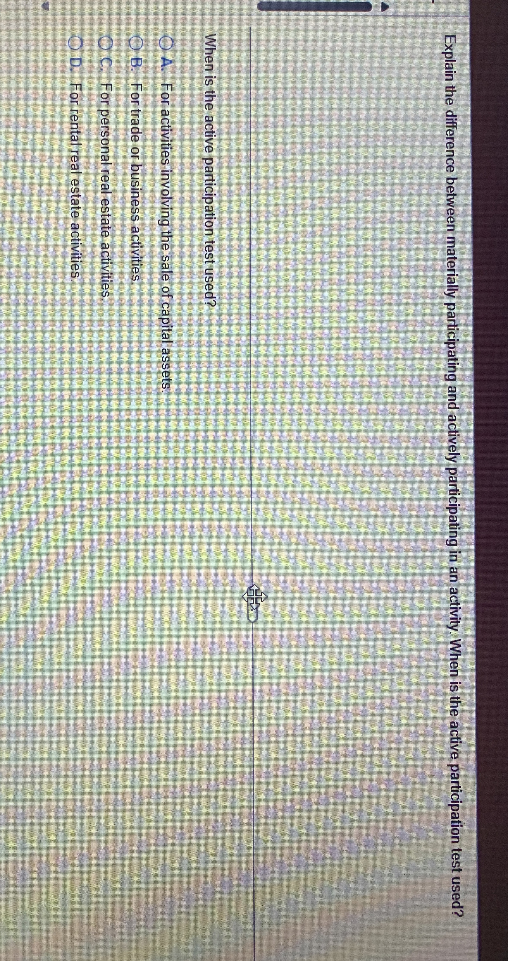 Explain the difference between materially