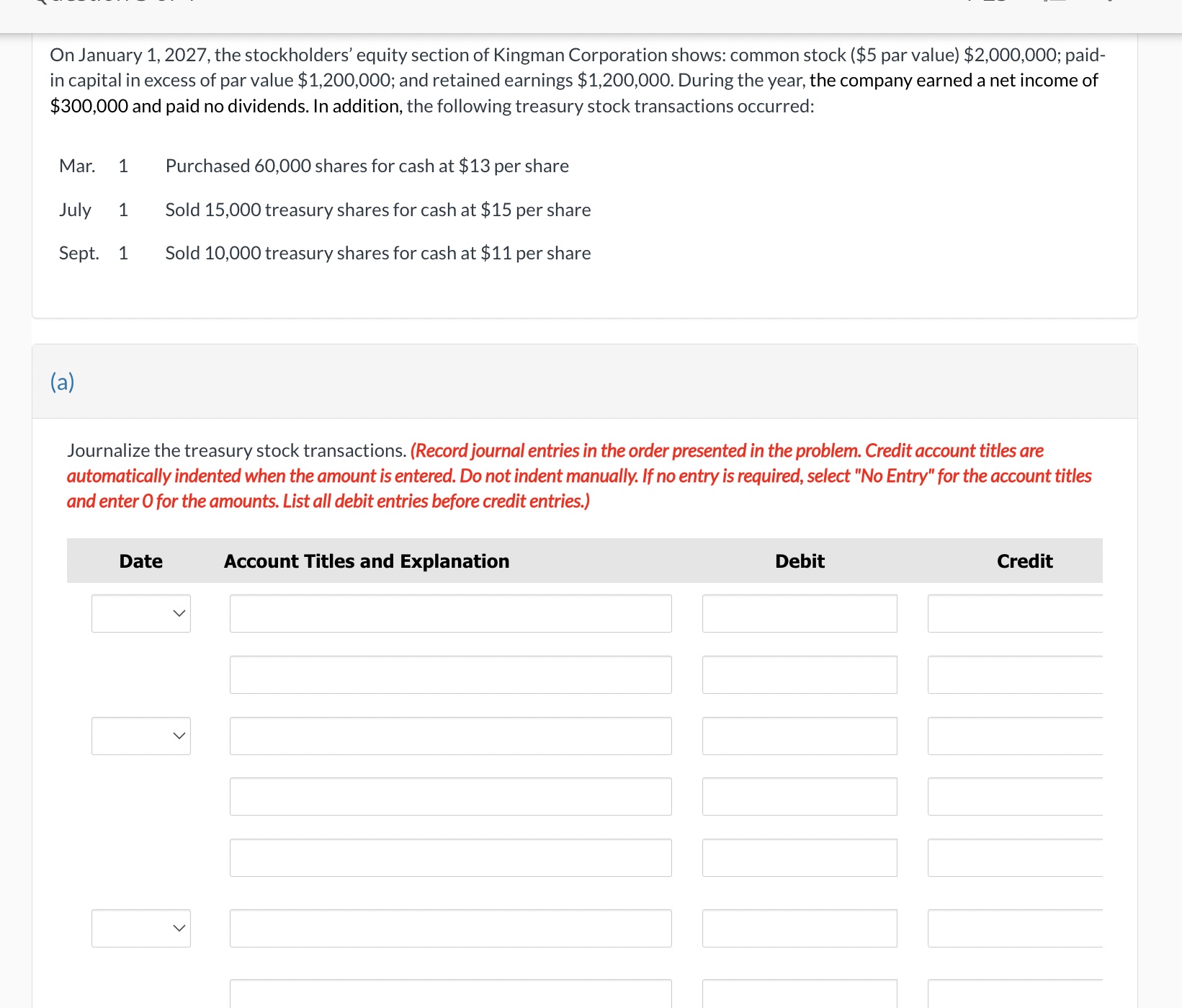 On January 1 , 2 0 2 7 , the stockholders' equity